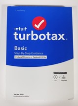 Intuit TurboTax Basic Federal + Efile 2020 Mac Windows NEW, Free Shippin... - $163.04 MXN