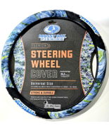 Mossy Oak Fishing Premium Steering Wheel Cover Universal Size Blue - $29.99