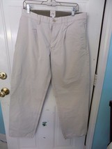 Gap &quot;Hudson&quot; Ribbed Waistline Khaki Pants Size 34/32 Men&#39;s Euc - £14.83 GBP