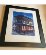 Michael Berman French Quarter New Orleans Framed Signed Print 20 3/4&quot; x ... - $117.37