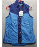 Magellan Outdoors Quilted Vest Women&#39;s M Blue Classic Fit Snap Front Ins... - $397.93 MXN