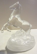 Cristal D&#39;Arques Lead Crystal Glass Stallion Figurine France Horse - $27.22