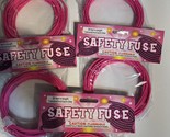 Lot of 5 packages of safety fuse pink 100’ Free Shipping  - $65.95
