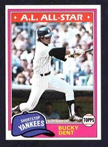 New York Yankees Bucky Dent 1981 Topps #650 ! - £0.51 GBP