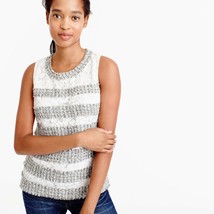 J Crew Fringey top in tweed and lace, size XL, NWT - £35.92 GBP