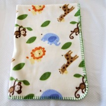 Garanimals Tiger Monkey Giraffe Elephant Jungle Plush Baby Blanket Security Leaf - $28.90