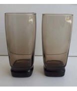 Vintage Libbey Carrington Square Rocks Glasses, Smoke Brown Collectible ... - $661.17 MXN