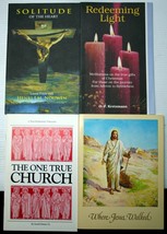 Lot 4 Catholic 1970s pamphlet ONE TRUE CHURCH~REDEEMING LIGHT~JESUS WALK... - £7.49 GBP