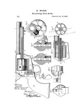 Mason Revolving firearm Patent Print - White - £6.39 GBP+