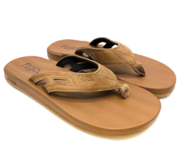 Flojos MEN Hydro Flip Flop / Thong Sandals - BROWN, US 10M - £17.90 GBP