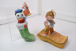 Disney Christmas Ornaments Its a Small World Magic Carpet & Baby Donald Stocking - £15.16 GBP
