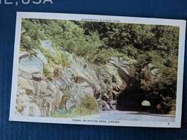 Vtg Linen Postcard Shenandoah National Park, Skyline Drive, Virginia - £3.12 GBP