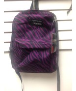 Purple Zebra Backpack School Pack Bag 205 Stripes  Back Pack Free Shippi... - $273.30 MXN