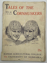Kansas Agriculture State College vs Nebraska November 29 1928 Football Program - £202.61 GBP