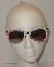 Women’s Floral Cat Eye Sunglasses Retro UV400 Fashion Shades white #2 - $14.80
