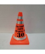 Caution Life Starts at 30 - Novelty Birthday Orange Cone - £2.35 GBP