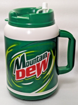 Mountain Dew Whirley 64 oz Travel Mug HUGE Insulated Drinking Cup Truckers - £19.97 GBP