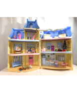 Loving Family Sweet Sounds Victorian Mansion Dollhouse Blue Roof + Chris... - £58.62 GBP