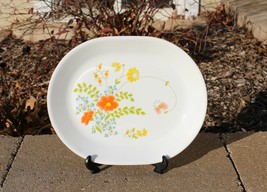 Vintage Corelle Wildflower 12&quot; Oval Serving Platter Plate Corning Floral - Nm! - £23.69 GBP