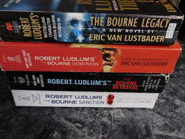 The Bourne Series lot of 4 Robert Ludlum Eric Van Lustbader Suspense Paperbacks - £6.28 GBP
