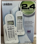 Uniden 2.4 GHz Extended Range Cordless Phone W/ Extra Handset DXI4560-2 ... - $27.77