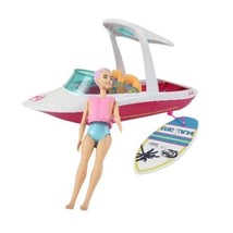  Barbie Malibu Doll Ocean View Dolphin Magic Boat Beach Party Doll Surf - £11.98 GBP