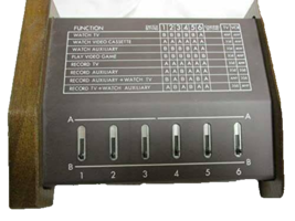 Vintage 1982 Video System Six Control Center Switching - £63.99 GBP