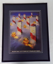 1988 Seagram&#39;s V.O. / Christmas Framed 11x14 ORIGINAL Advertisement - $34.64