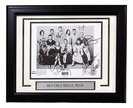 Beverly Hills 90210 (9) Cast Signed Framed 8x10 Photo Luke Perry +8 JSA XX76391 - £530.34 GBP