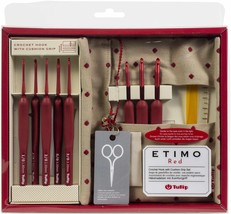 Tulip Etimo Red Crochet Hook W/ Cushion Grip Set- (Pack of 1) - $2,925.42 MXN