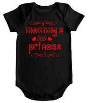 VRW Mommys Little princess unisex baby Onesie Romper Bodysuit (18 months, Black) - £11.67 GBP