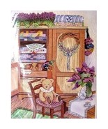 Teddy and Quilt Cabinet 1988 Counted Cross Kit #50417 Something Special - £7.07 GBP