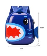3D Cartoon Shark Backpack Children Toddler Kids Backpacks Girls Boys Stu... - £17.38 GBP
