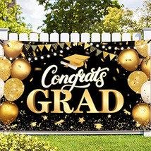 Katchon, Xtralarge Congrats Grad Banner - 72X44 Inch, Congratulations Banner | G - £15.79 GBP