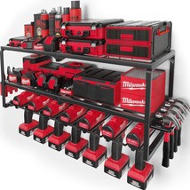 Power Tool Organizer, Garage Organization With 7 Drill Holders, Tool Box... - £80.21 GBP