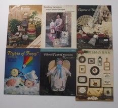 Cross Stitch Pattern books / booklets Lot of 6 Victorian Beaded Ornaments - $9.49