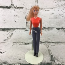 Vintage Barbie Mini Doll Strawberry Blonde Red Top Jeans McDonalds Toy Mattel - £12.45 GBP