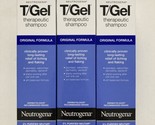 3x Neutrogena T/Gel Therapeutic Shampoo Original Formula, 8.5 fl oz ea, ... - £64.52 GBP