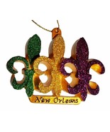 Fleur De Lis New Orleans Ornament Mardi Gras Party Favors - £3.61 GBP