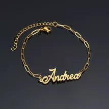 Personalized Nameplate Bracelet Atoztide Custom – 10mm Cuban Chain, Silv... - $307.00 MXN