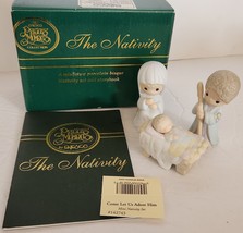 Precious Moments COME LET US ADORE HIM Nativity 142743 Jesus Mary Joe Ch... - £28.31 GBP