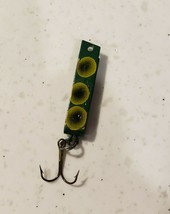 Super duper fishing lure Green with Yellow and Black Spots size 502 - £6.47 GBP