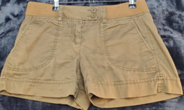 Ann Taylor LOFT Shorts Womens Size 2 Brown 100% Cotton Flat Front Slash Pockets - £15.85 GBP