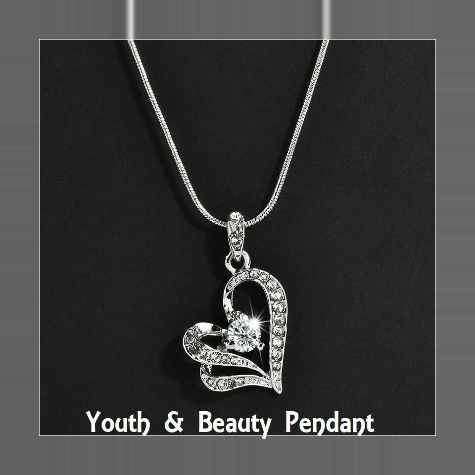 Heart Charm Wow BEAUTY TRANSFORMATION Ritual Pendant Youth Sexy Desirable .925 - £51.97 GBP