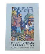Seattle Pike Place Market Annual Fair Poster 1982 75th Celebration Litho... - $1,763.71 MXN