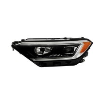 Headlight For 2019-2022 Volkswagen Jetta Driver Side Black Housing Clear LED DRL - $712.35