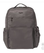 Baggallini Laptop Backpack Gray Grey Tribeca Expandable Pockets School T... - $2,255.57 MXN