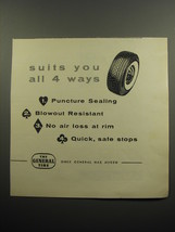 1955 The General Tire Ad - Suits you all 4 ways - £14.53 GBP