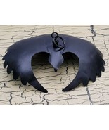Vtg Black Metal Bat Bird Hanging Halloween Decor Art Metalwork Indoor Ou... - £30.57 GBP