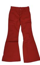 Vintage 1970’s Wrangler COTTON Bell Bottoms Womens Hip Hugger RED 26x30 - $146.78
